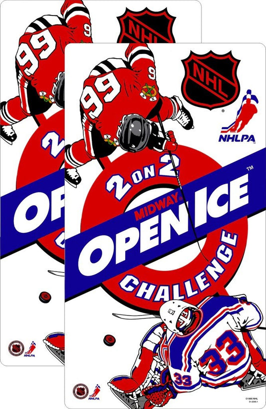 Open Ice Arcade Side Art 2 Piece Set Laminated Conversion Cabinet
