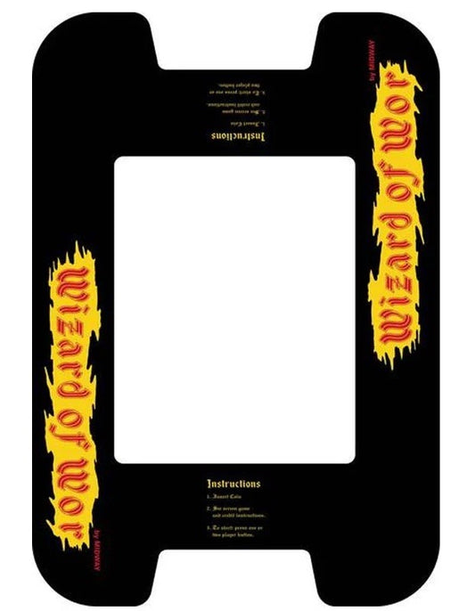 Wizard Of Wor Arcade Cocktail Underlay Artwork Sticker Decal