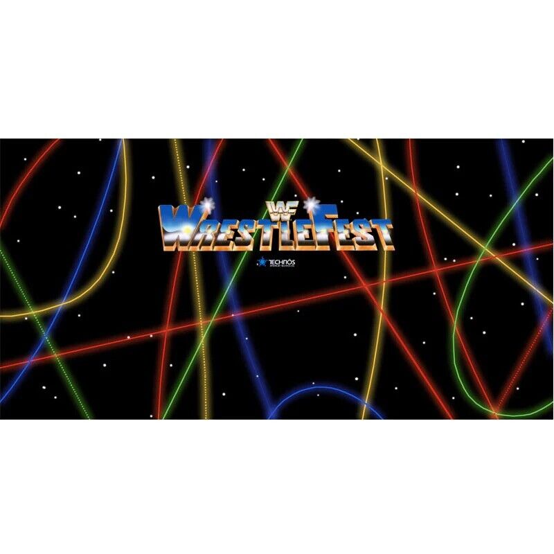 WWF Wrestlefest Arcade Control Panel Overlay CPO Textured Laminate