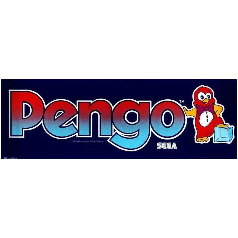 Pengo Arcade Marquee Translite