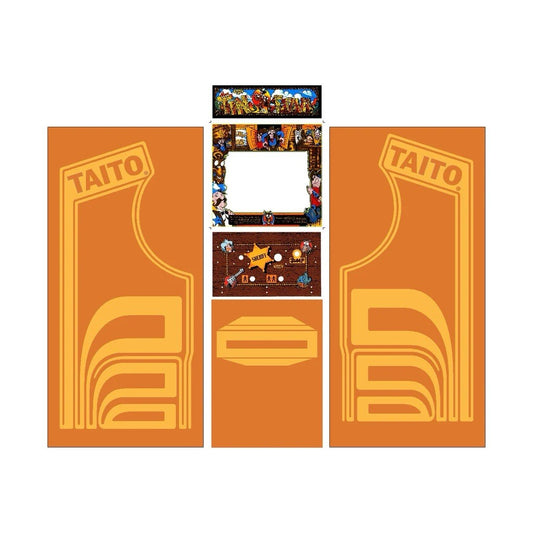 Tin Star Arcade Side Art Full Set 6pc Artwork Textured CPO Complete Kit