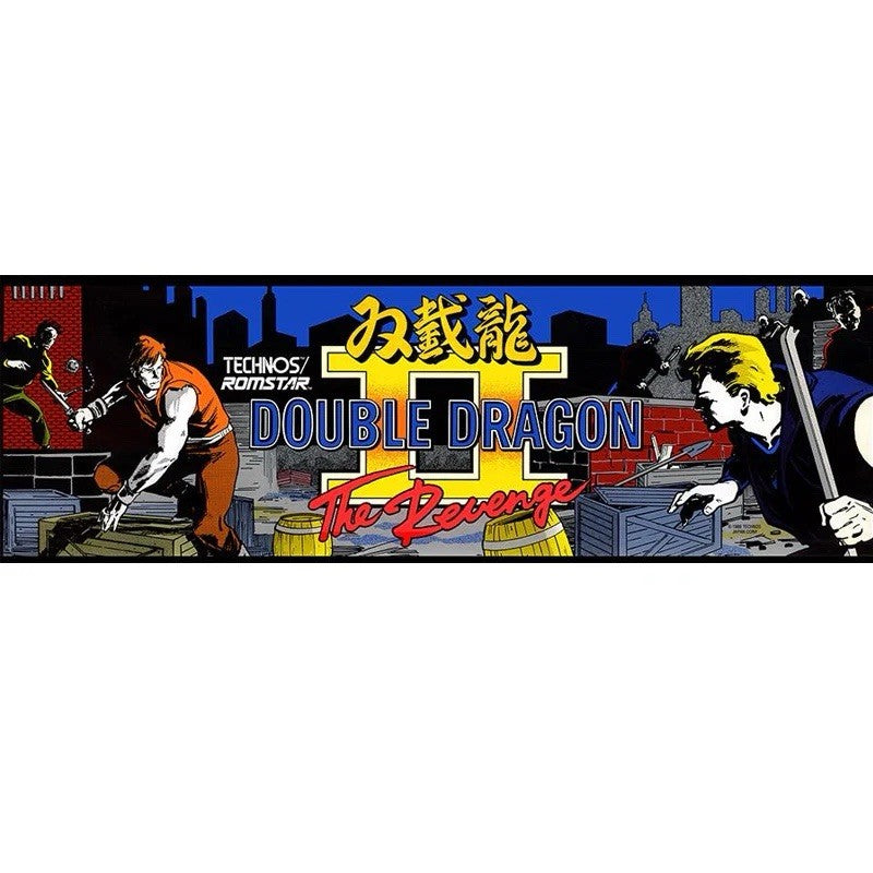Double Dragon 2 Arcade Marquee Translite