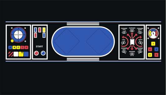 Battlezone Arcade Control Panel Overlay