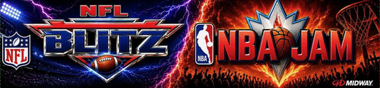 NBA Jam NFL Blitz Arcade 1up Marquee