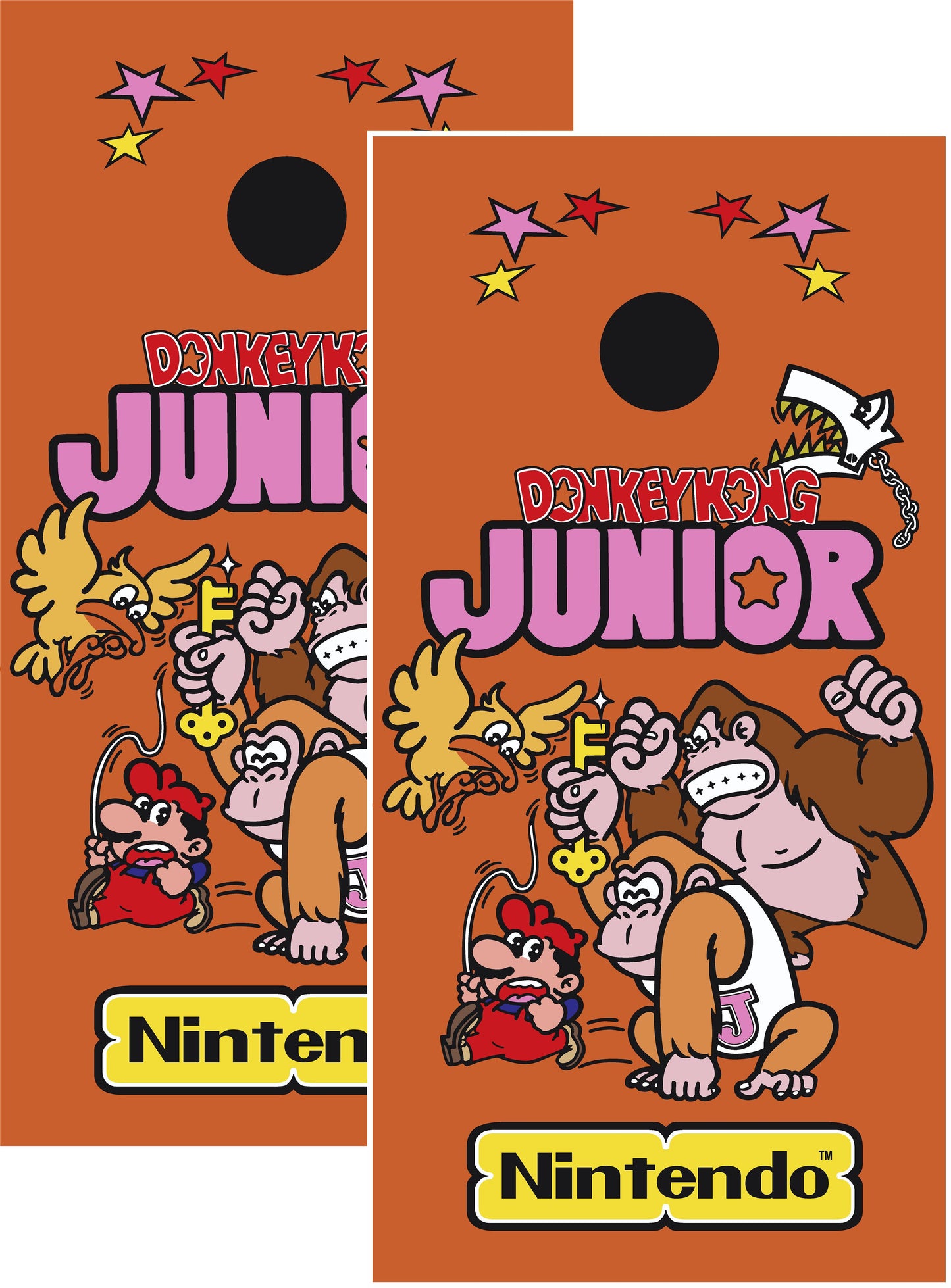 Donkey Kong Junior Cornhole Wrap