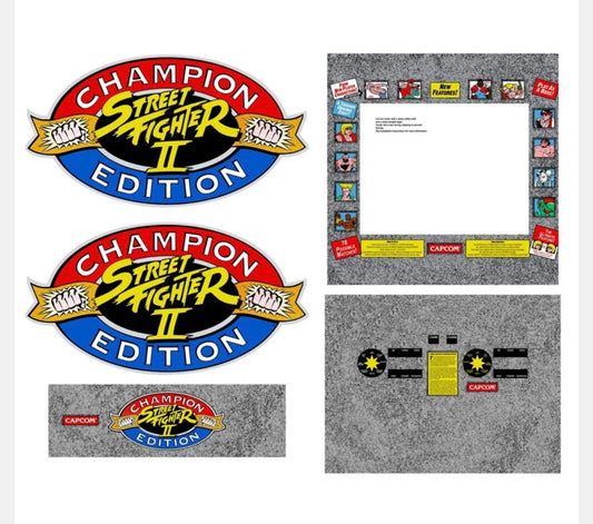 Street Fighter 2 Champion Edition 5pc Kit (Blank CPO/Labels Separate)