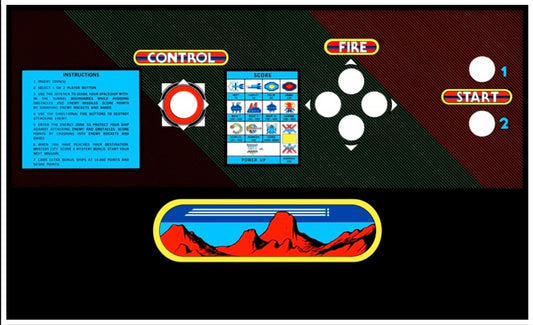 Vanguard Arcade Control Panel Overlay CPO