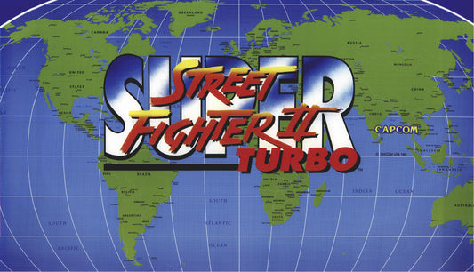 Super Street Fighter 2 Turbo Big Blue Marquee