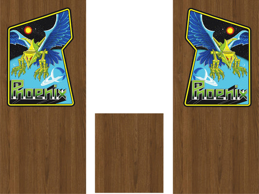 Phoenix Side Art 3pc (Wood Grain)