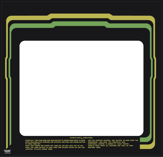 Jungle Hunt Arcade Monitor Bezel Decal